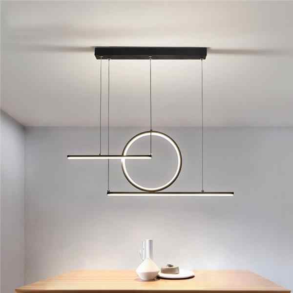 Hanging lamp installation room 