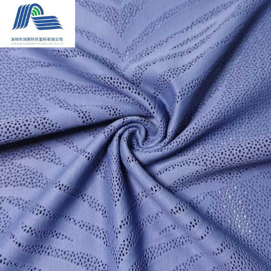 Jersey, tulle, and nylon fabric 