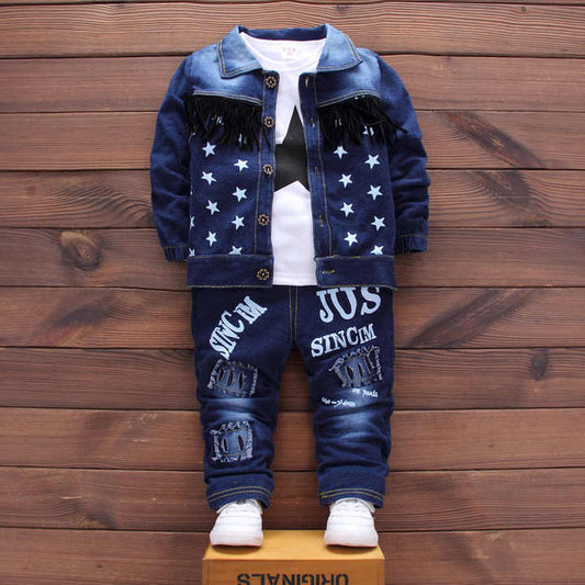Boys' pants, children's clothing for spring and autumn, 3 pieces 