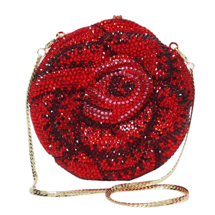 حقيبة يد نسائية فاخرة من حجر الكريستال الماسي