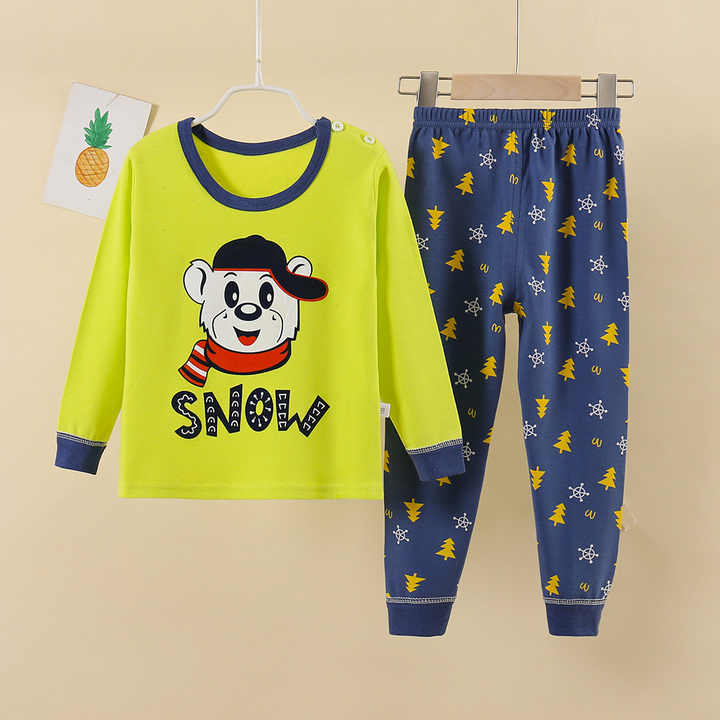 Long sleeve children's clothing set 