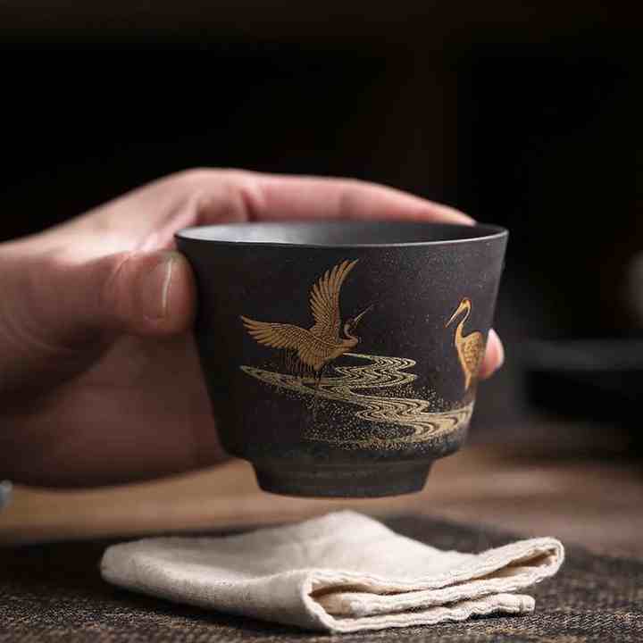 Personal Cup Single Retro TeaCup Gift Box - Japanese Ceramic Cup Set 