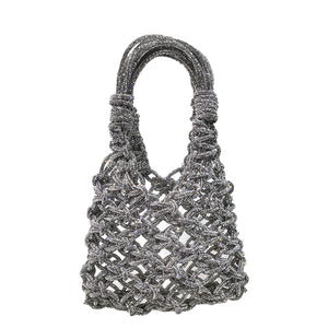 Rhinestone-embellished evening bag