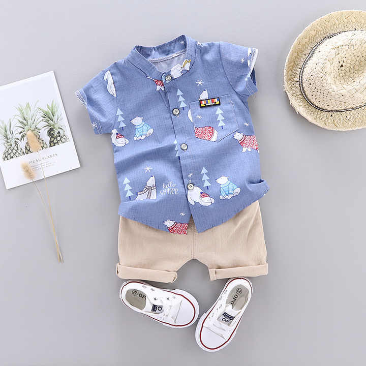 Summer Boutique 1-4 Years Children's Clothing Set Polo 