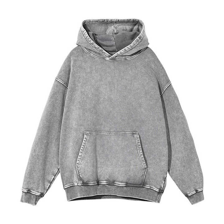 Logo Vintage Washed Men's Hoodie.. Custom Logo Men's Hoodie 