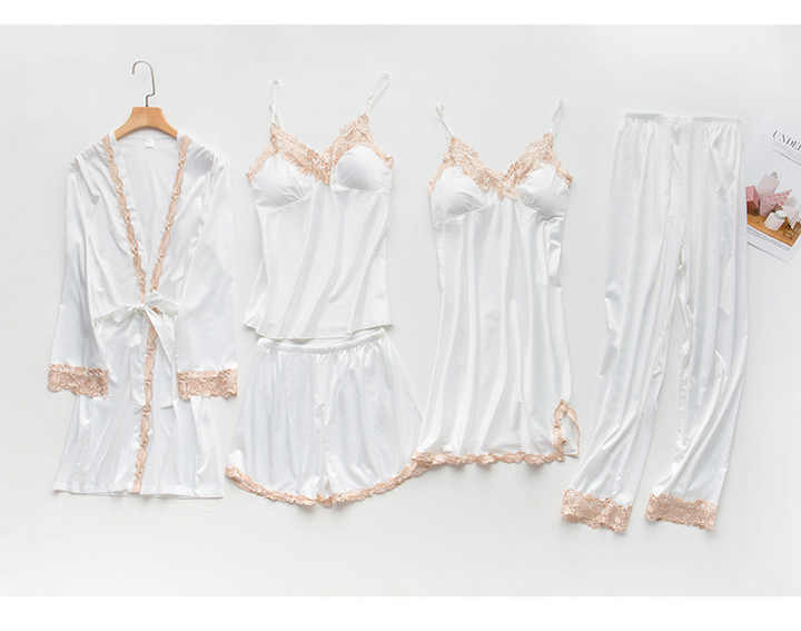 طقم بيجامات نسائية مثيرة مكون من 5 قطع-5-piece sexy women's pajama set