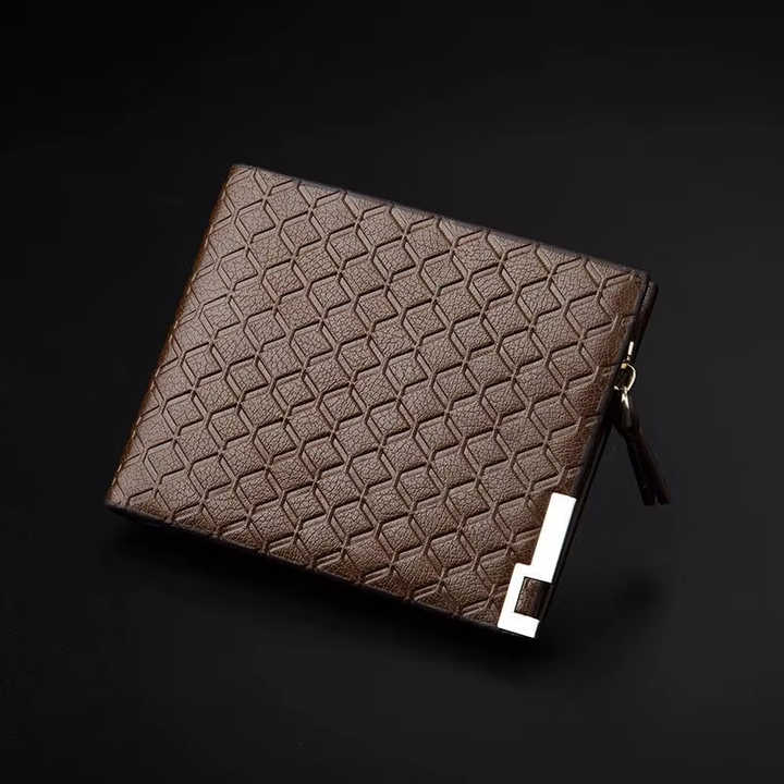 Carteira Embossed Short Wallets Knurling Wallet. 