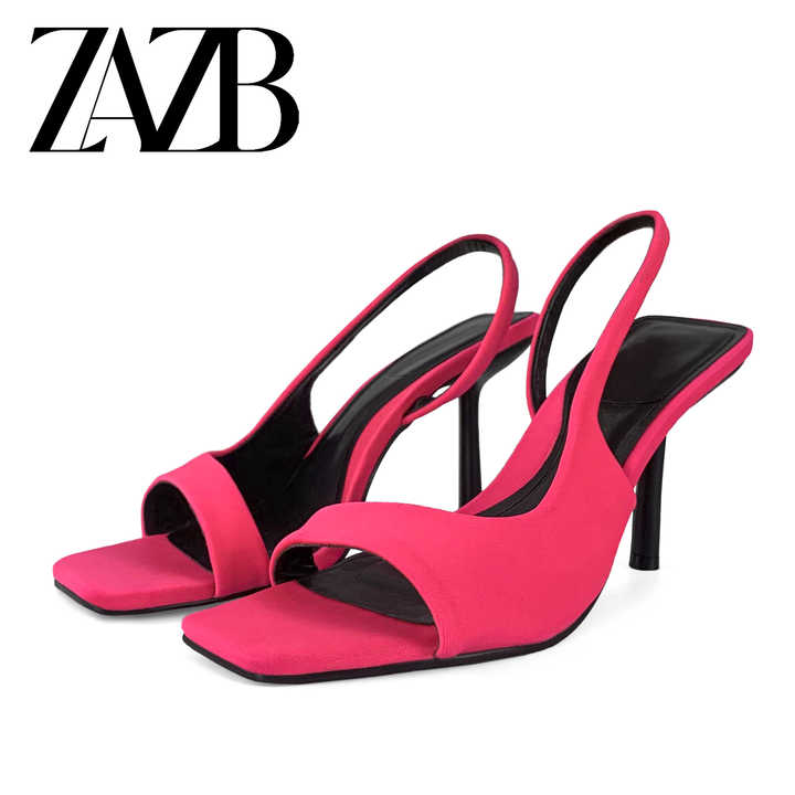 high-heeled leather shoes 