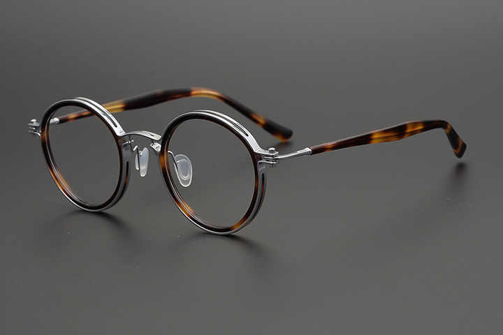Handmade Wholesale Titanium Acetate Eyeglasses Frame 