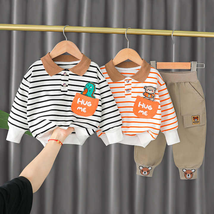 Stripe Spring Baby Boy Clothes 
