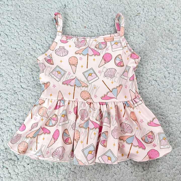 DH OEM Sleeveless Tank Peplum Summer Clothing Set 