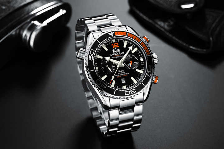 ساعات رجالية فاخرة جديدة مقاومة للماء ميكانيكية . New Luxury Men's Watches Waterproof Automatic