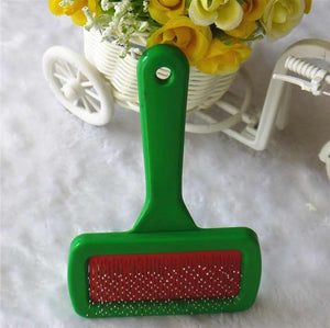 Hot Selling Pet Supply Green and Red Pet-مشط شعر