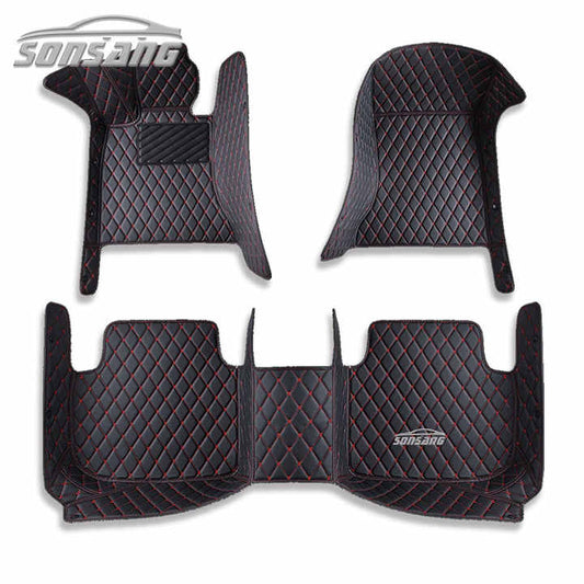 SONSANG Full Set Car Floor Mats for BMW X6 E71 + Waterproof Leather Car Accessories 