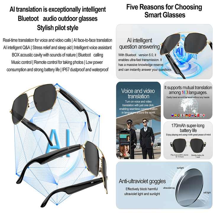 W100 smart glasses