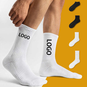 High Quality Crew Fashion Cotton Grip Compression Logo. 
