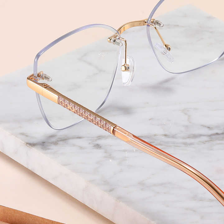 Women's Cat Eye Metal Eyeglasses 