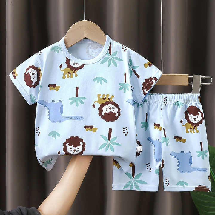 Children's Summer Cotton T-shirt Shorts Kids Clothes 