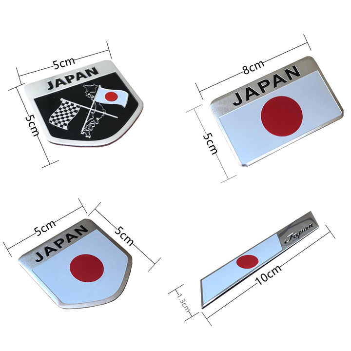 Metal Badge Japan Flag Emblem Emblem 