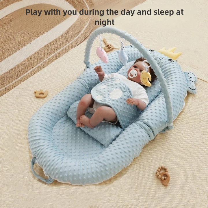 Best Selling Baby Carrier Nest Newborn Silk Filling Cotton Washable Baby Chairs with Toy Rack 