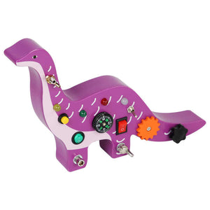 ألعاب الأطفال 2024 مجموعة لوحة مفك براغي  2024 Baby Toys Montessori Wooden Dinosaur