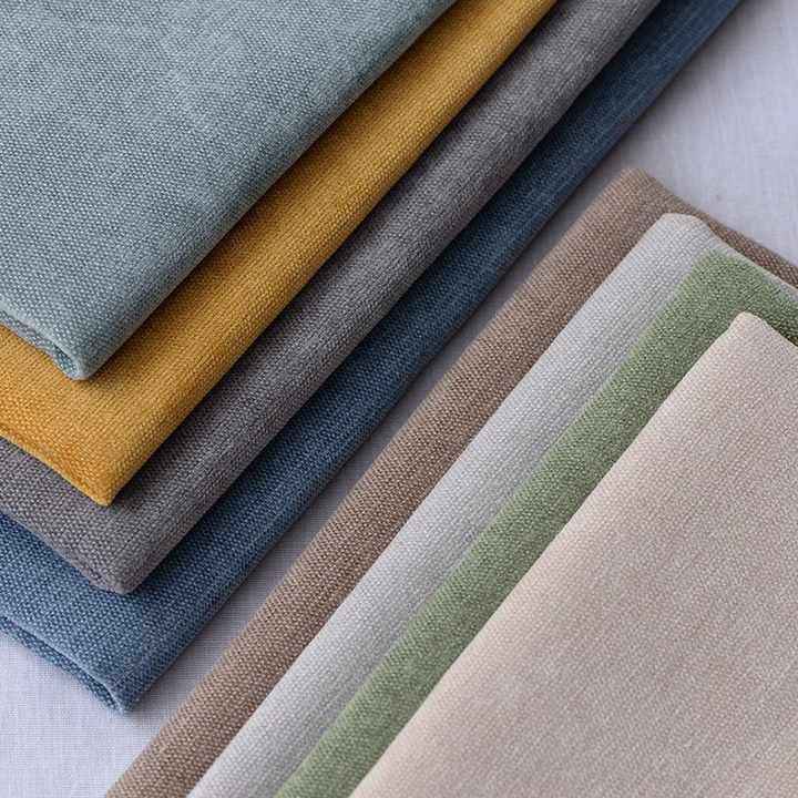 Hot Selling 24 Colors in Stock 280gsm Polyester Sofa Fabric 