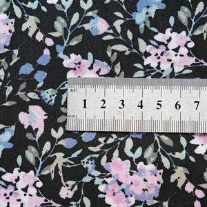 Skin-Friendly Pajamas and Shirt Clothing Fabric Floral Print Cotton Silk Fabric in Two Colors 