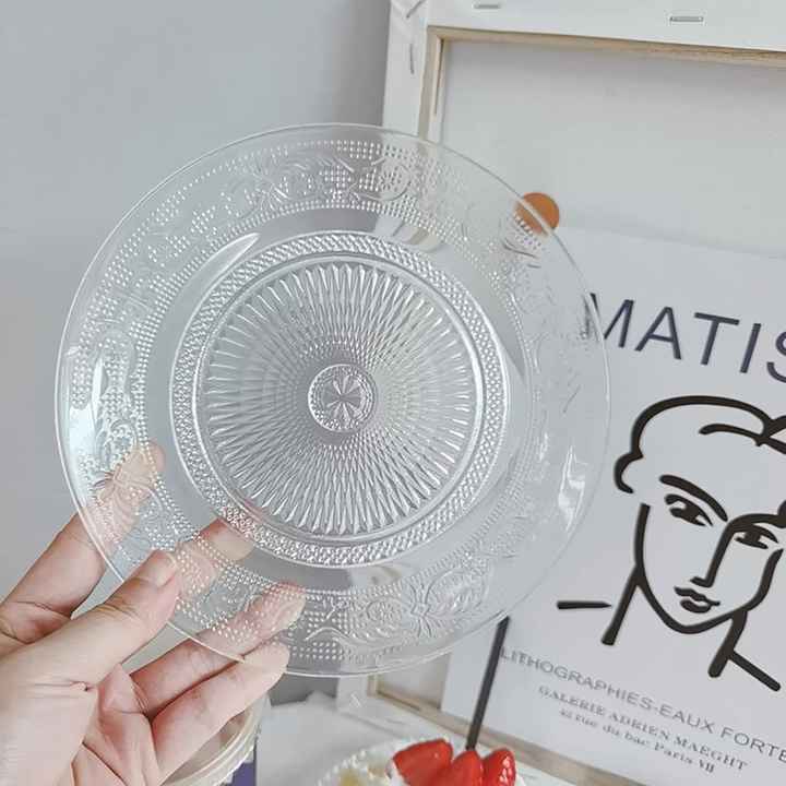 أطباق سلطة فواكه زجاجية  glass fruit salad plates