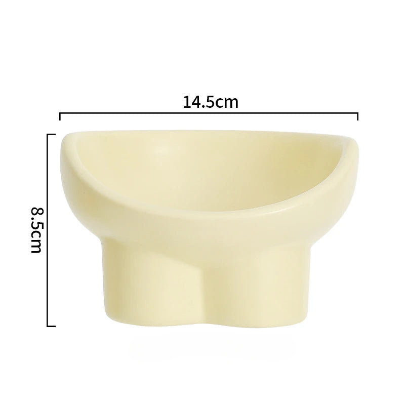 Extra Wide Ceramic Cat Food and Water Dishes with Extra Height - Bowls &amp; Feeders 