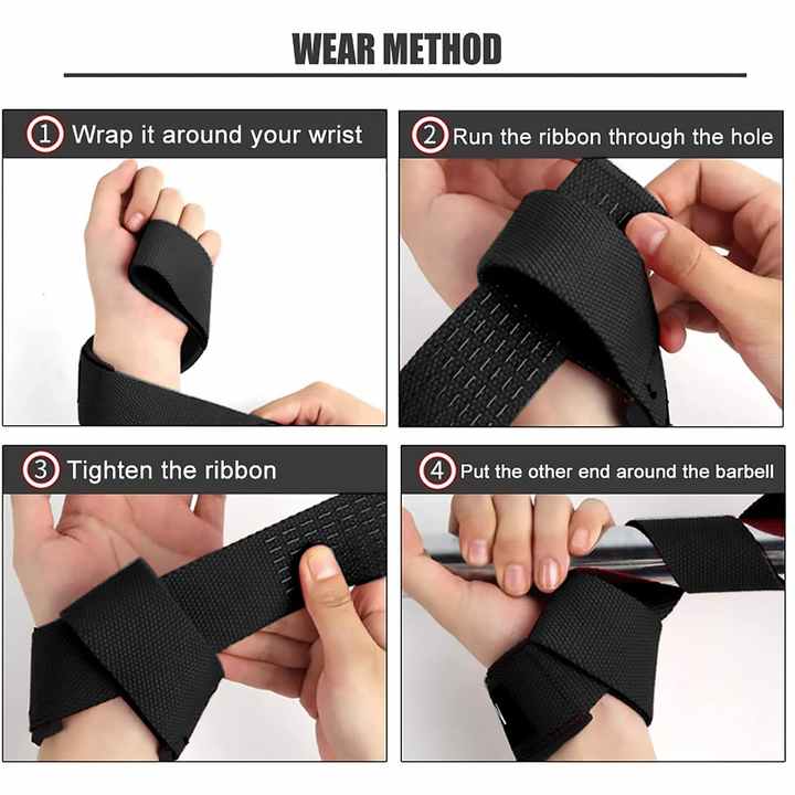 Adjustable Weight Lifting Wrist Straps 