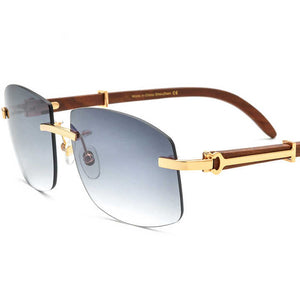 Metallic redwood sunglasses
