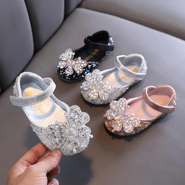 Girls Sequin Flat Shoes 
