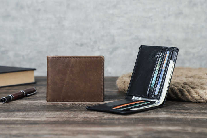 Contact's Wholesale Ultra Slim Genuine Leather Men's Wallet 