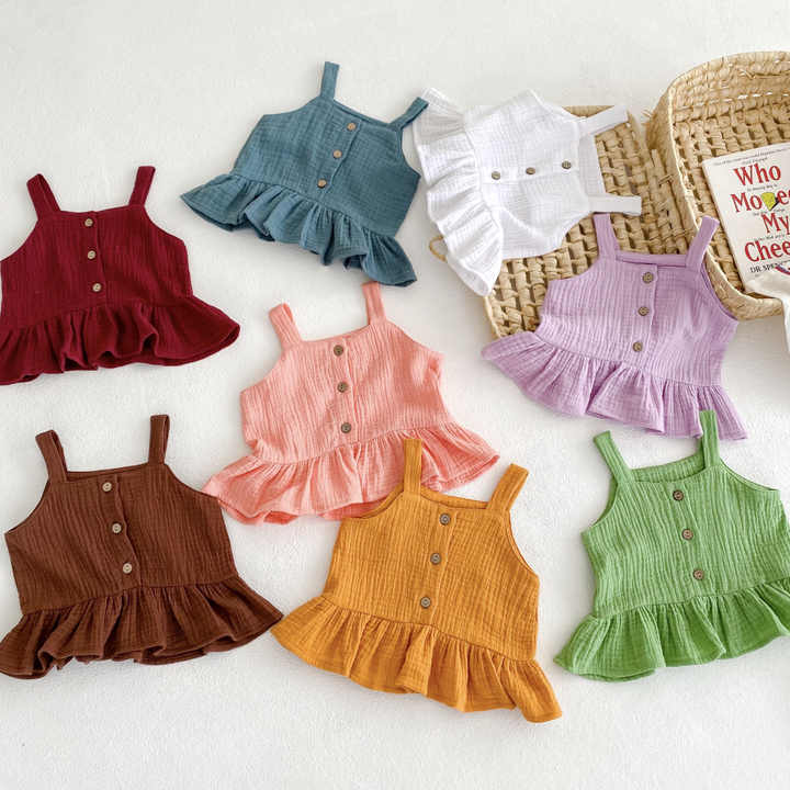 Toddler Girls Summer Sleeveless Clothes Set Kids 