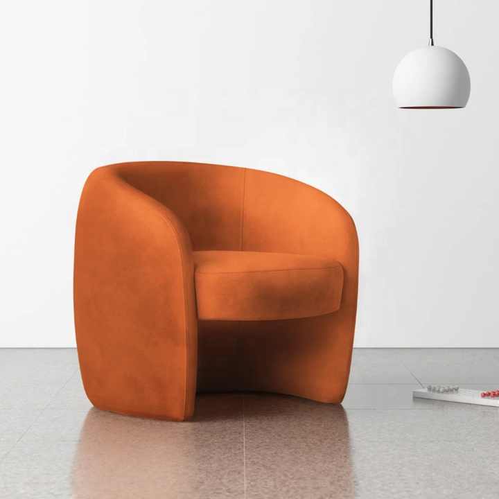 Comfortable sofa made of soft fabric 