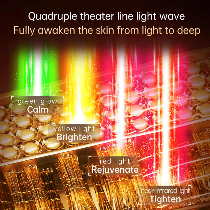 ask Skin Rejuvenation Tighten Red Light - New Facial Tightening Mask for Face and Neck 