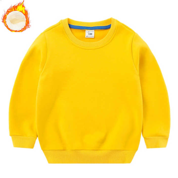 Boys' Solid Fleece Sweatshirt, 100% Cotton, 