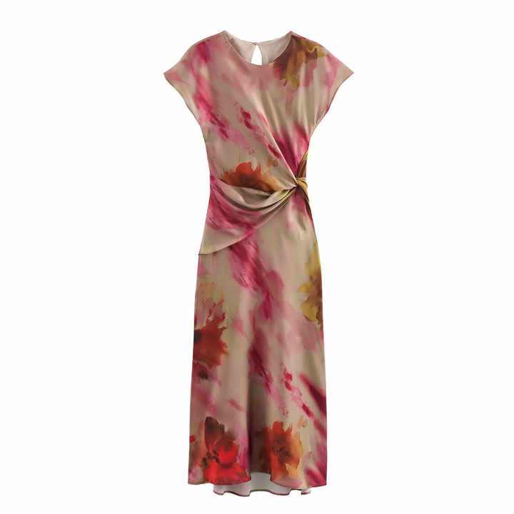New round neck dress