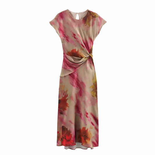 New round neck dress