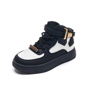 Boys' boots, children's casual shoes made of natural leather 