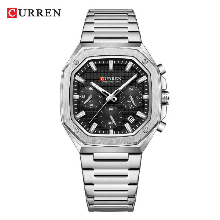 ساعة كورين 8459 للرجال كرونوغراف كوارتز . Curren 8459 Men's Chronograph Quartz Business Watch