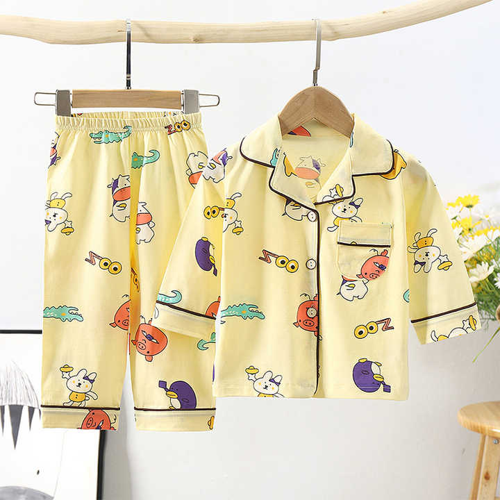 New Cotton Baby Pajamas Set Cartoon 