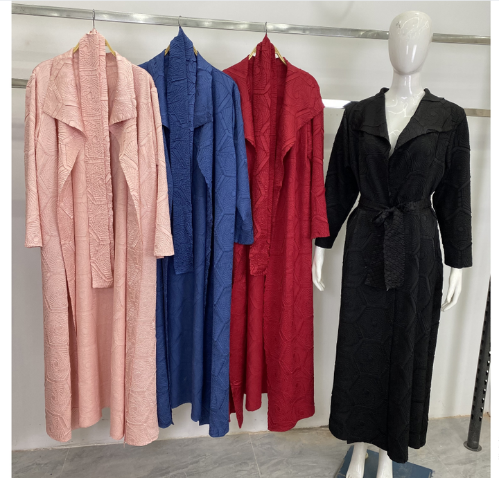 Miyake colorful abaya