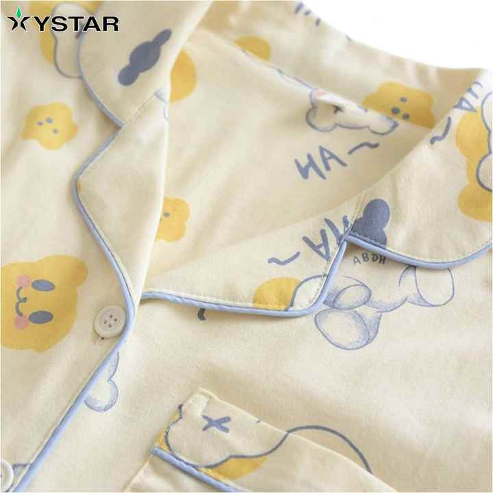 بيجامة نوم نسائية كم طويل