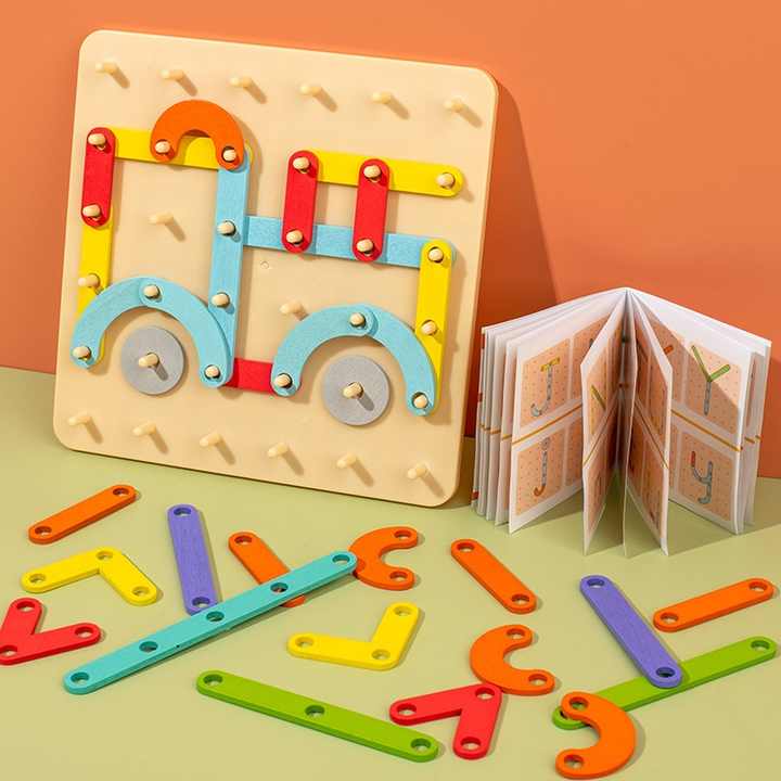 Creative Wooden Puzzle Toy for Toddlers, 