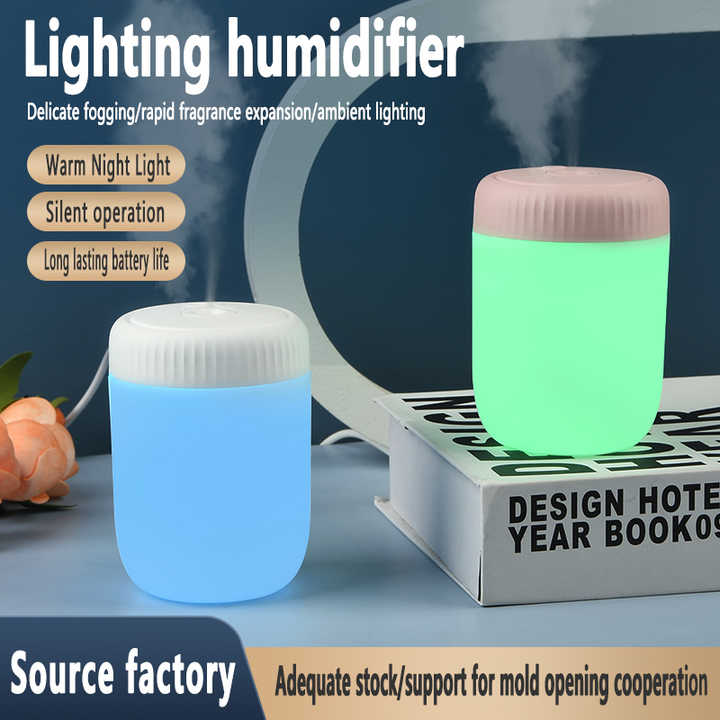 USB Electric Mini Air Humidifier Night Light, Mist Maker 