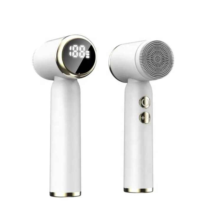 Hand-held facial cleansing device 