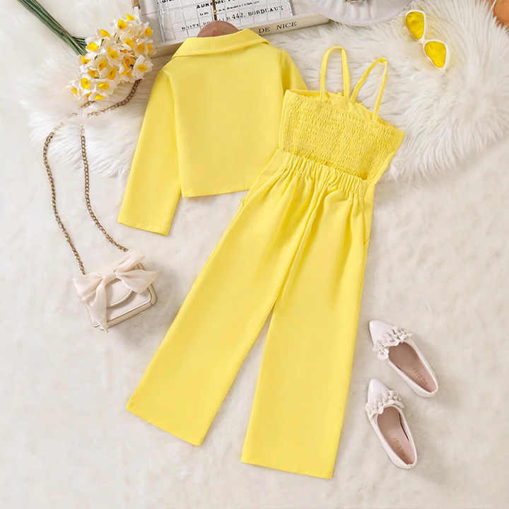 Yellow Children's Clothing for Girls Age 4-7 Years 