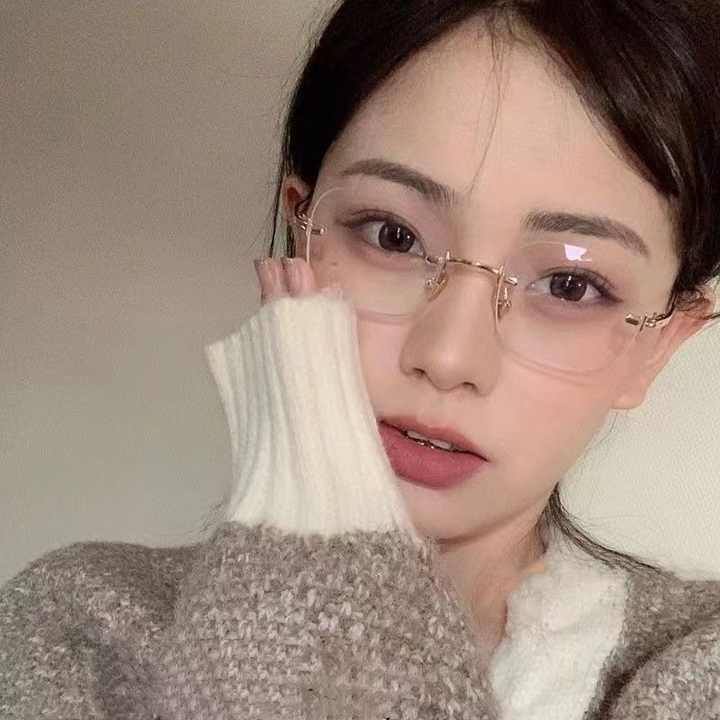 Women Glasses Metal Frame-Japanese Eyeglasses 