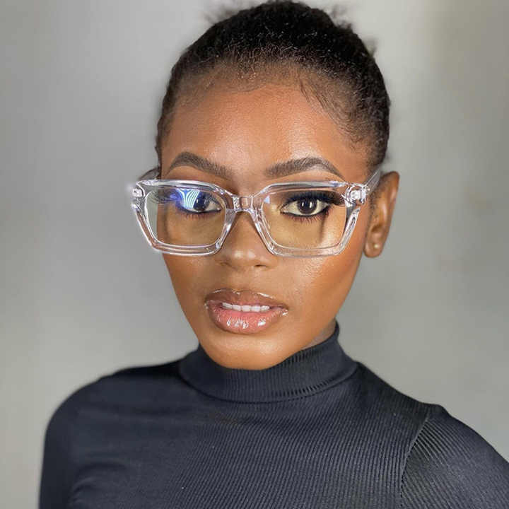 New Square Glasses Frame Flat Mirro 